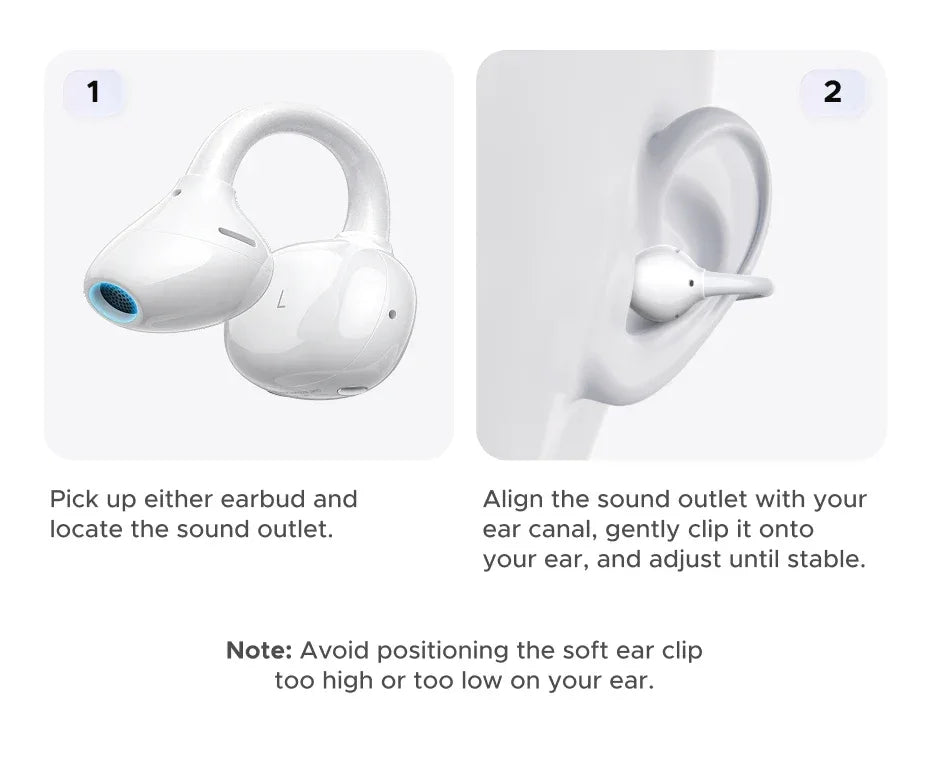 Open Ear Wireless Headphones, 32H Playtime - Tidesmit Audio Tidesmit