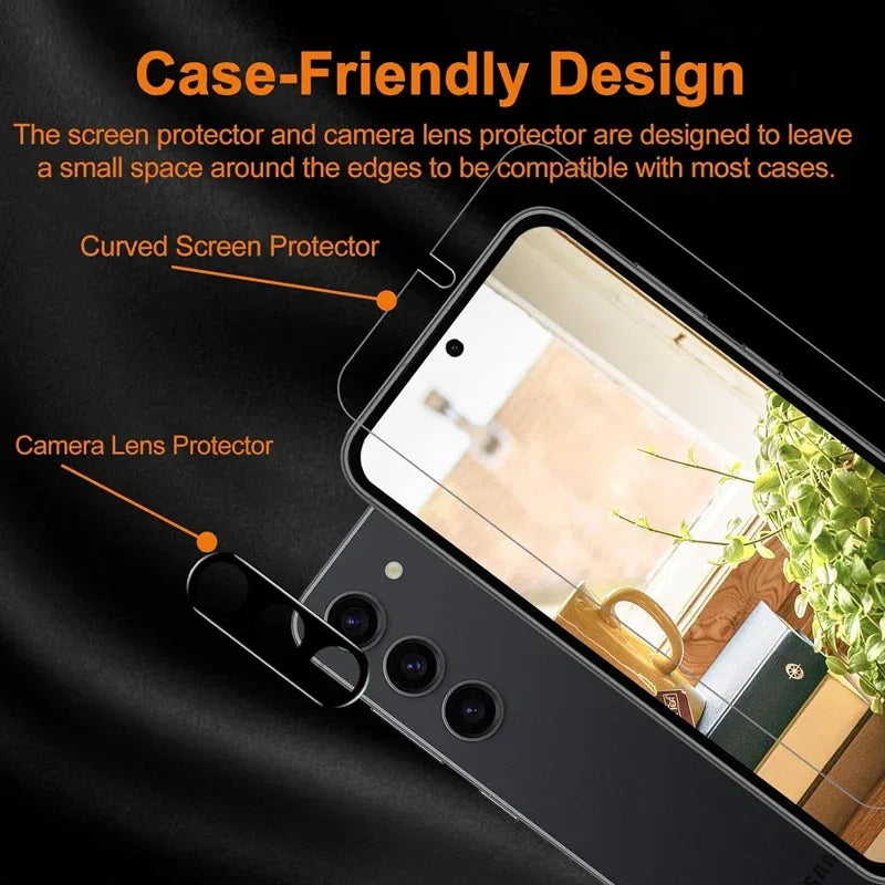 Samsung Galaxy Screen Protector, 2 Pack Tempered Glass 9H Hardness Bundle Tidesmit