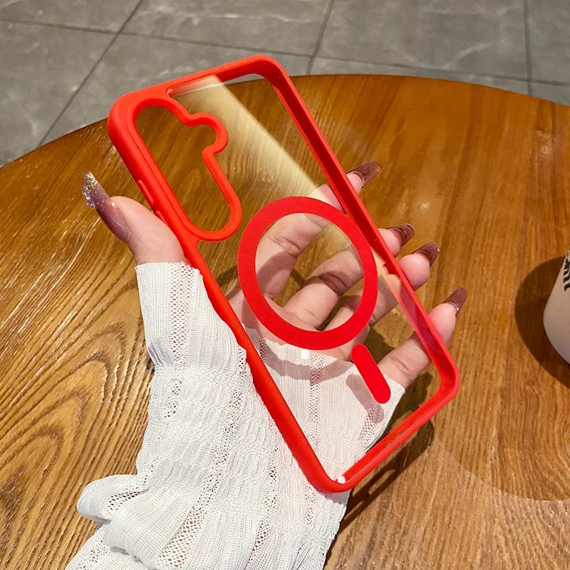 Magnetic Wireless Charging Phone Case for Samsung - Shockproof Cover Tidesmit