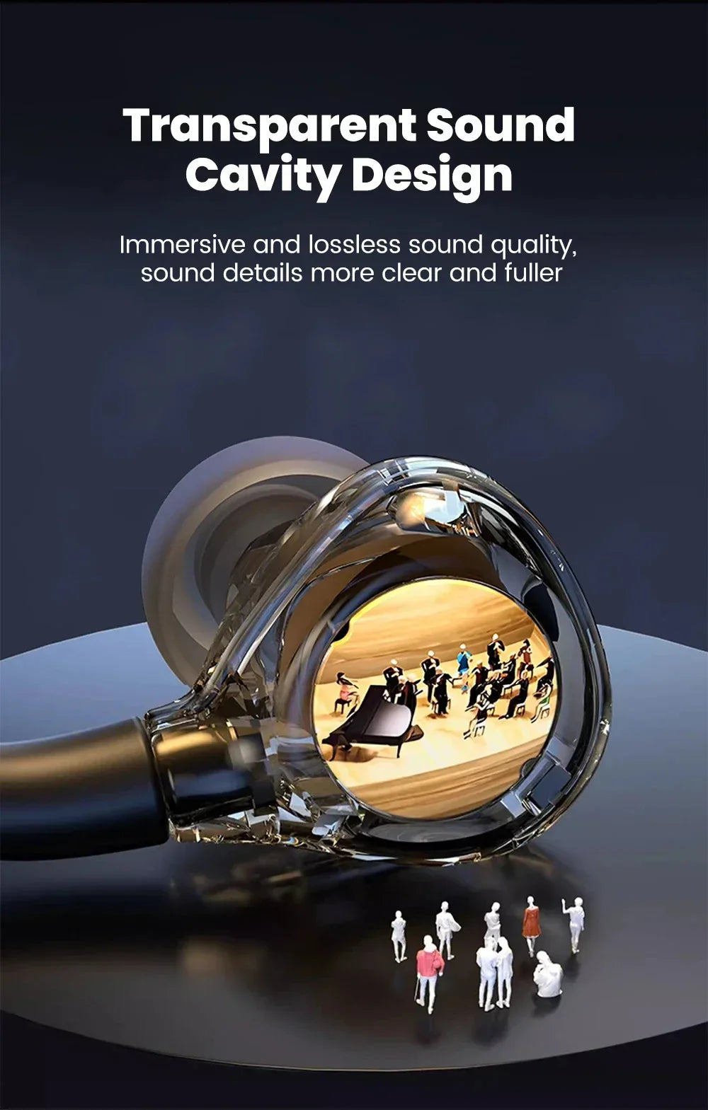 HiFi Wired Headphones with Microphone and Deep Bass by Tidesmit Tidesmit