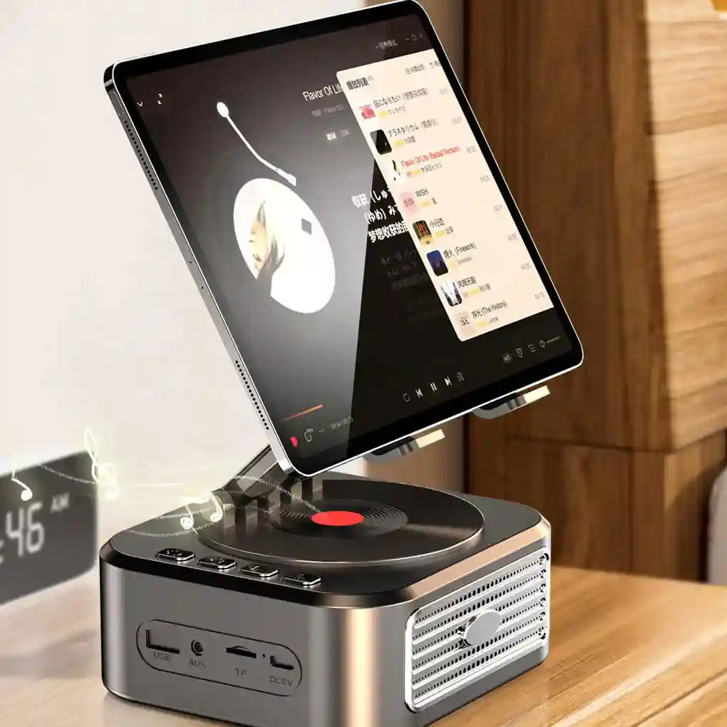 Portable Bluetooth Speaker Tablet Stand - Adjustable Foldable Desk Mount Tidesmit
