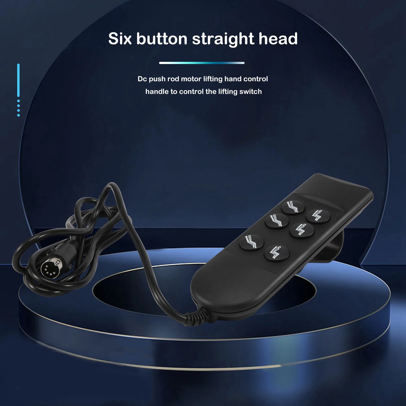 6-Button Power Recliner Hand Controller for Tidesmit Massage Chairs Massage Chairs Tidesmit