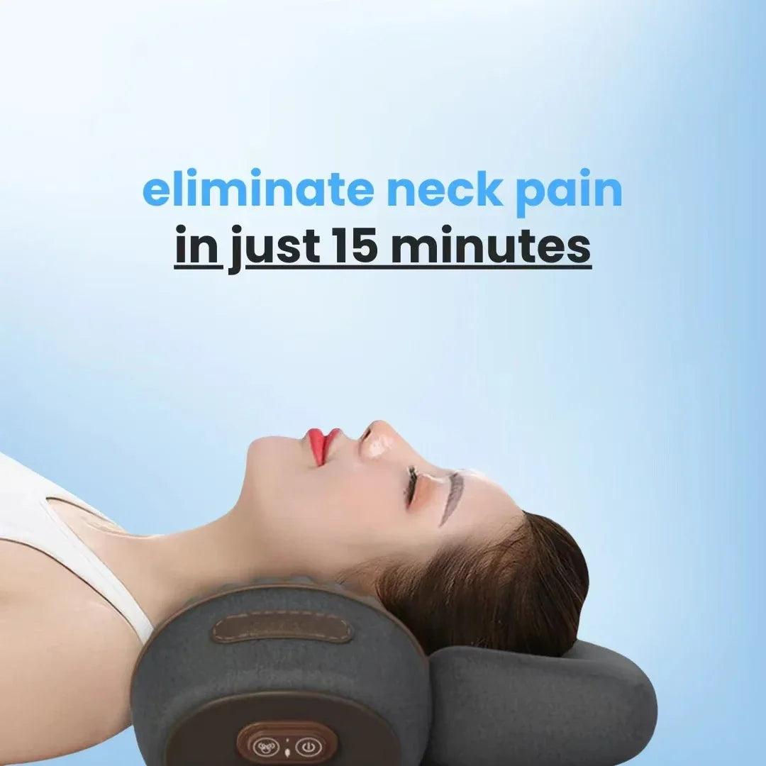Electric Neck Massager Pillow with Heat Therapy & Deep Tissue Support Massage Cushion Tidesmit
