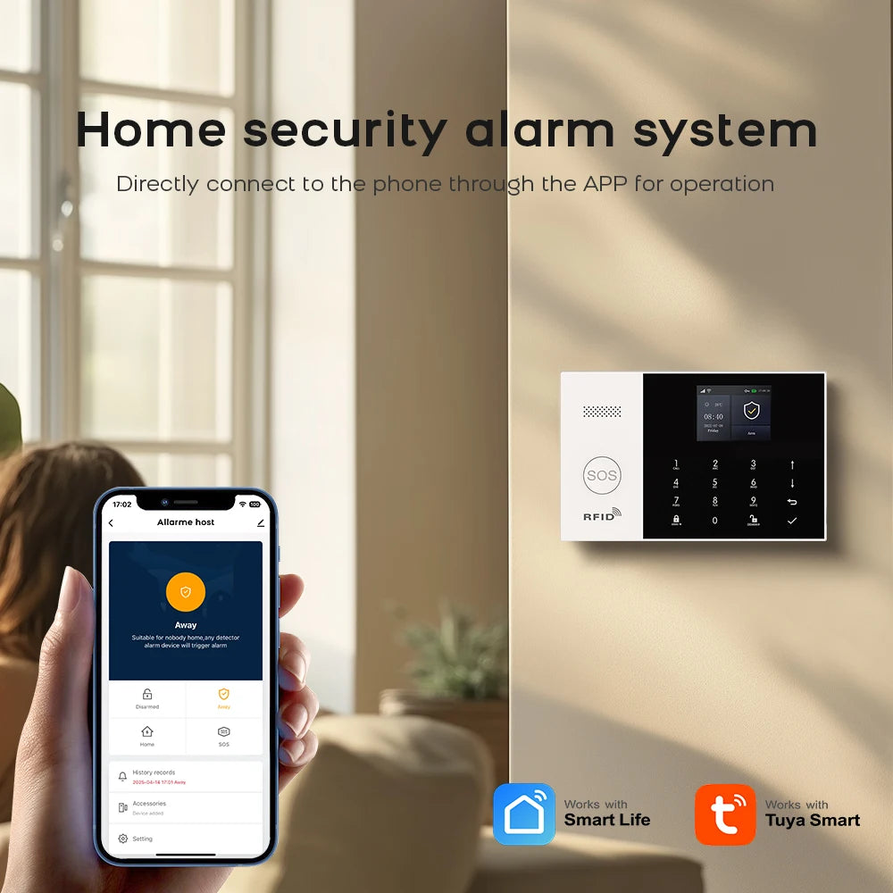 Smart Home Alarm System | WiFi GSM Motion Sensor Kit | Tidesmit EU Tidesmit