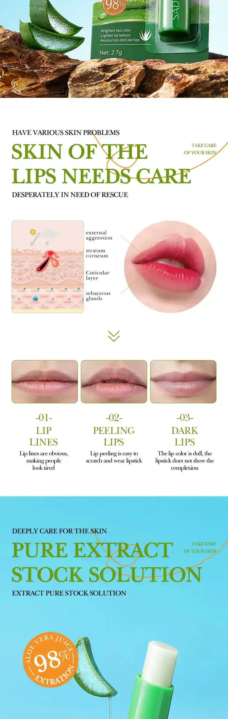 Moisturizing Lip Balm Set - 24pcs Hydrating Lip Treatment Lip Care Tidesmit