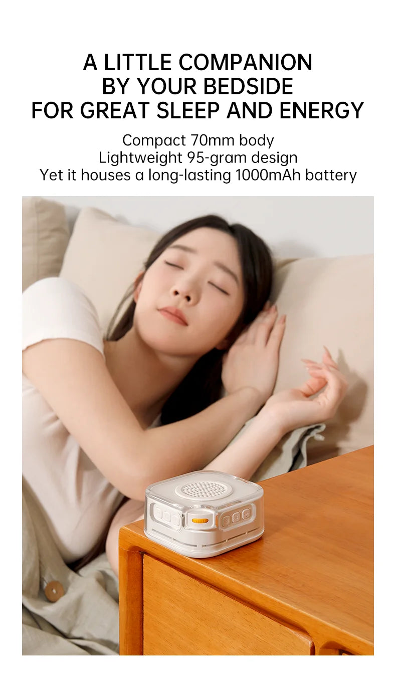 White Noise Machine with Bluetooth Function, Bluetooth Speaker, Sleep Aid Machine with Night Light for baby Adults