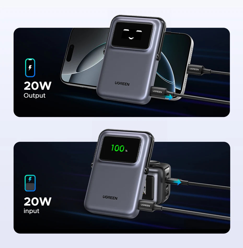 Magnetic Wireless Power Bank 10000mAh PD Fast Charger for iPhone Tidesmit