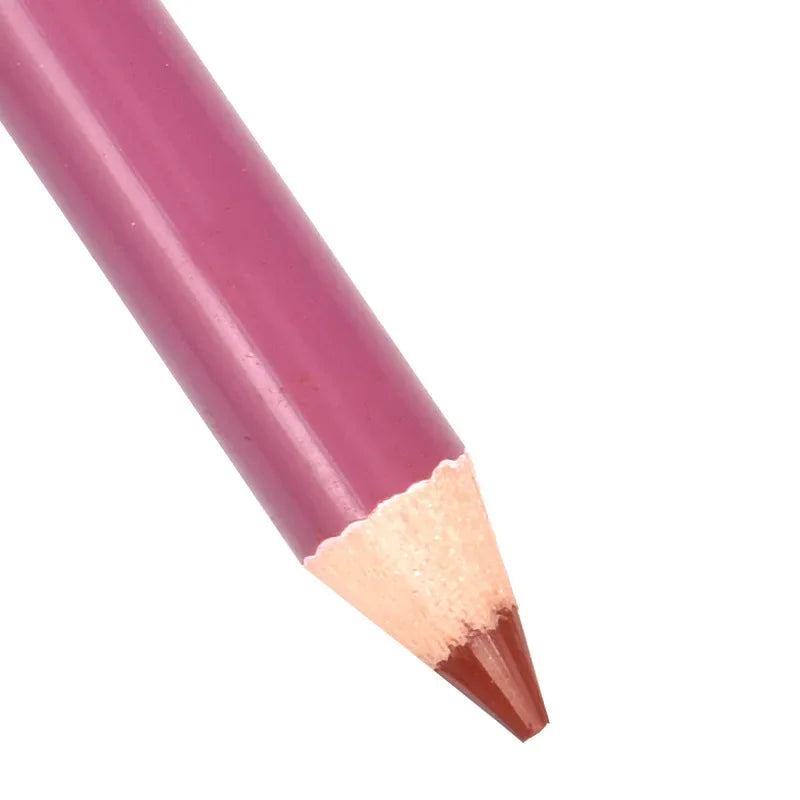 Mauve-toned waterproof velvet matte lip liner pencil for precise, long-lasting lip makeup application.