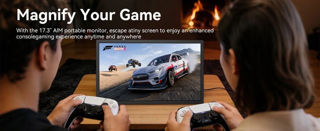 AHXJKA 17.3“ Portable Screen Monitor Display 1600*900P 16:10 250cd/㎡ IPS Panel  Extend For Mobile Phone Gaming TV Box PS4 PS5