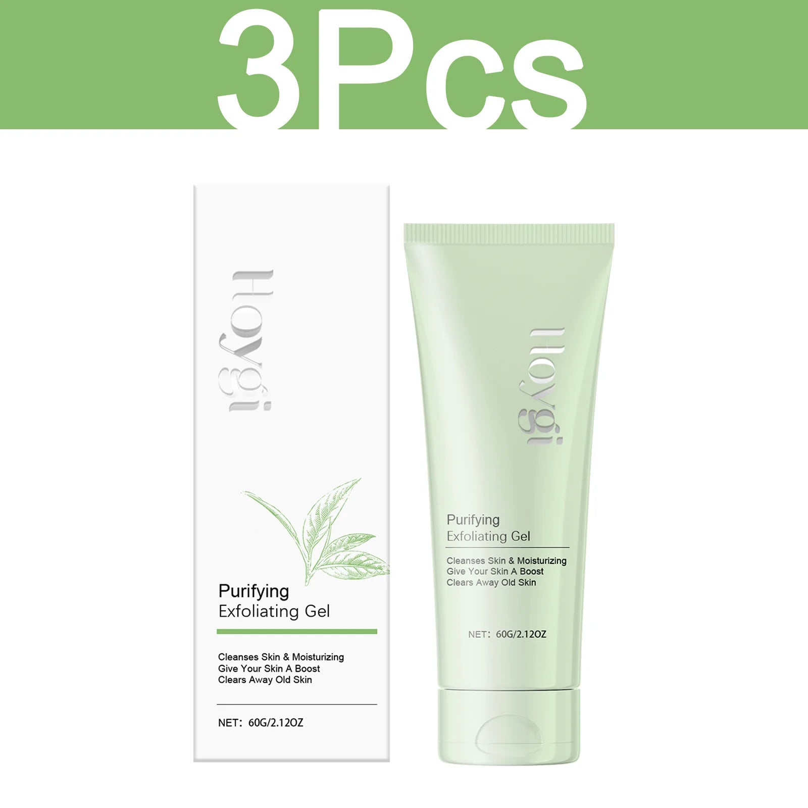 Exfoliating Gel for Pores - Professional Blackhead Removal Scrub Scrubs Treatments 3 Pcs Tidesmit