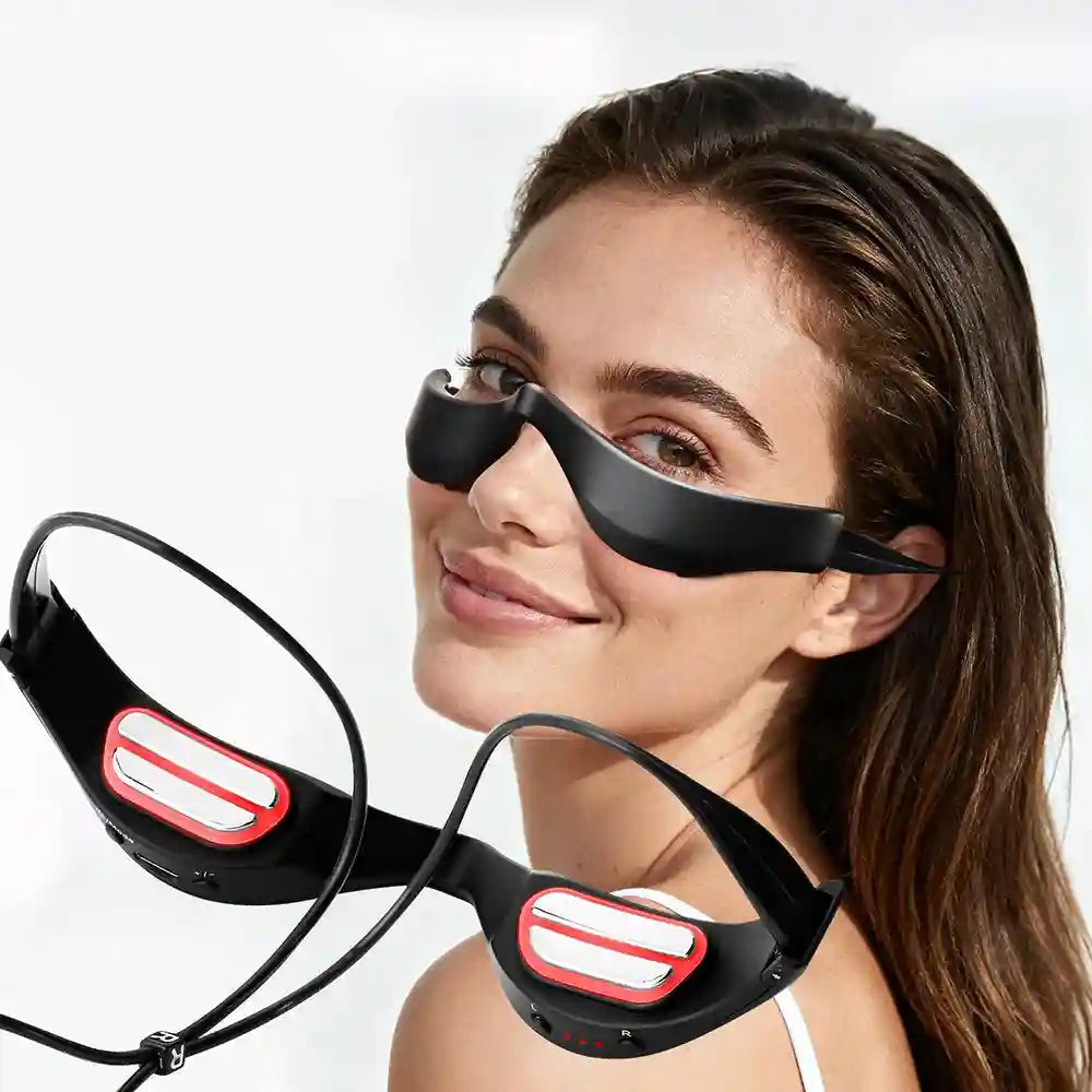 3D Heated Eye Massager Glasses - Portable Fatigue Relief USB Device Eye Massage Instrument Tidesmit