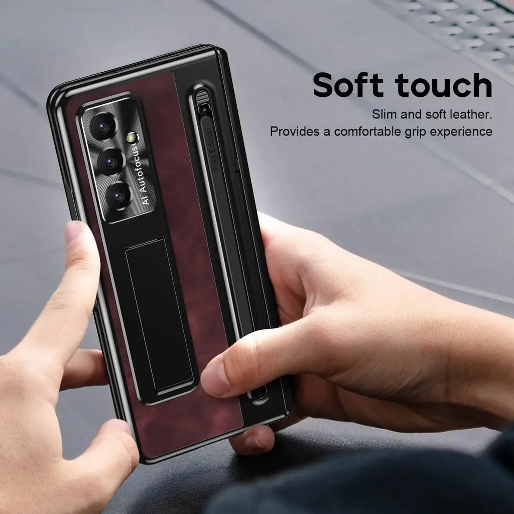 Samsung Galaxy Z Fold 7 Case with S Pen Holder and Kickstand Tidesmit