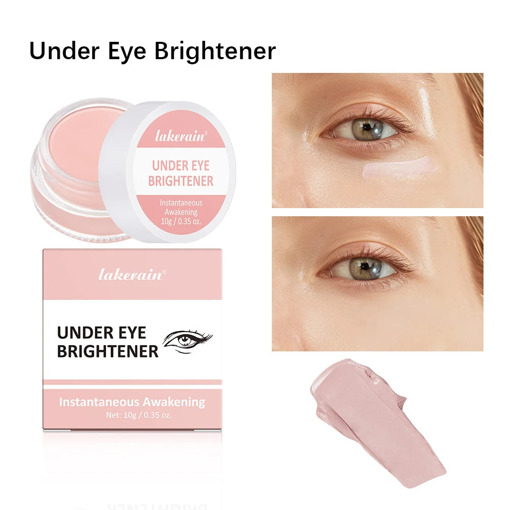 Tidesmit Lakerain hydrating under eye brightener concealer cream for dark circles in medium correction shade swatch