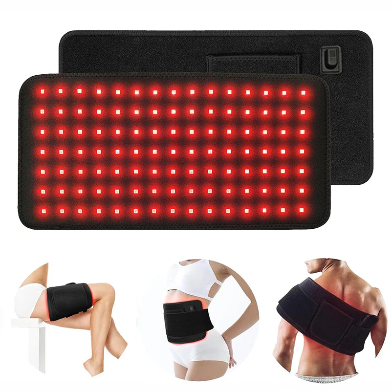 Red Light Therapy Infrared Heating Belt for Deep Tissue Muscle Relief Massage Cushion Tidesmit