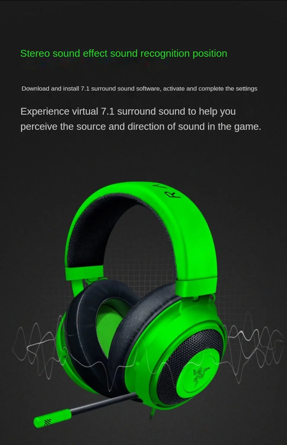 Tidesmit Wired Gaming Headset with Mic - Low Latency Over-Ear Comfort Tidesmit
