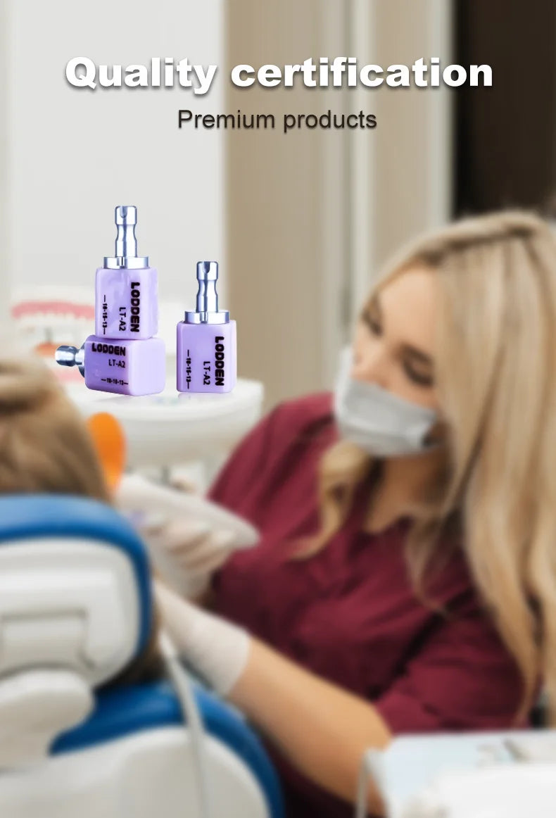 Tidesmit 10PCS Lithium Disilicate C14 Dental Ceramic Blocks for CAD CAM Sirona Cerec Veneers