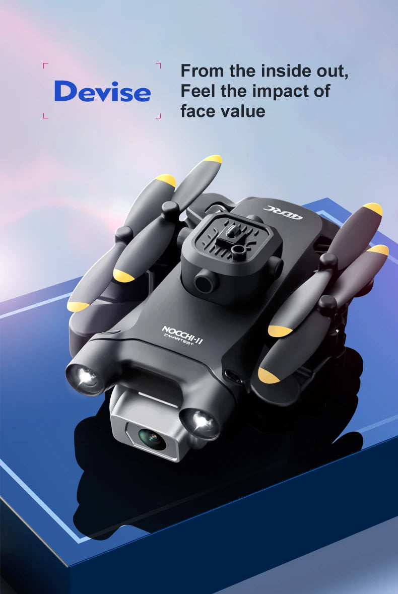 4K Camera Drone Foldable Quadcopter with Dual HD Lenses Tidesmit