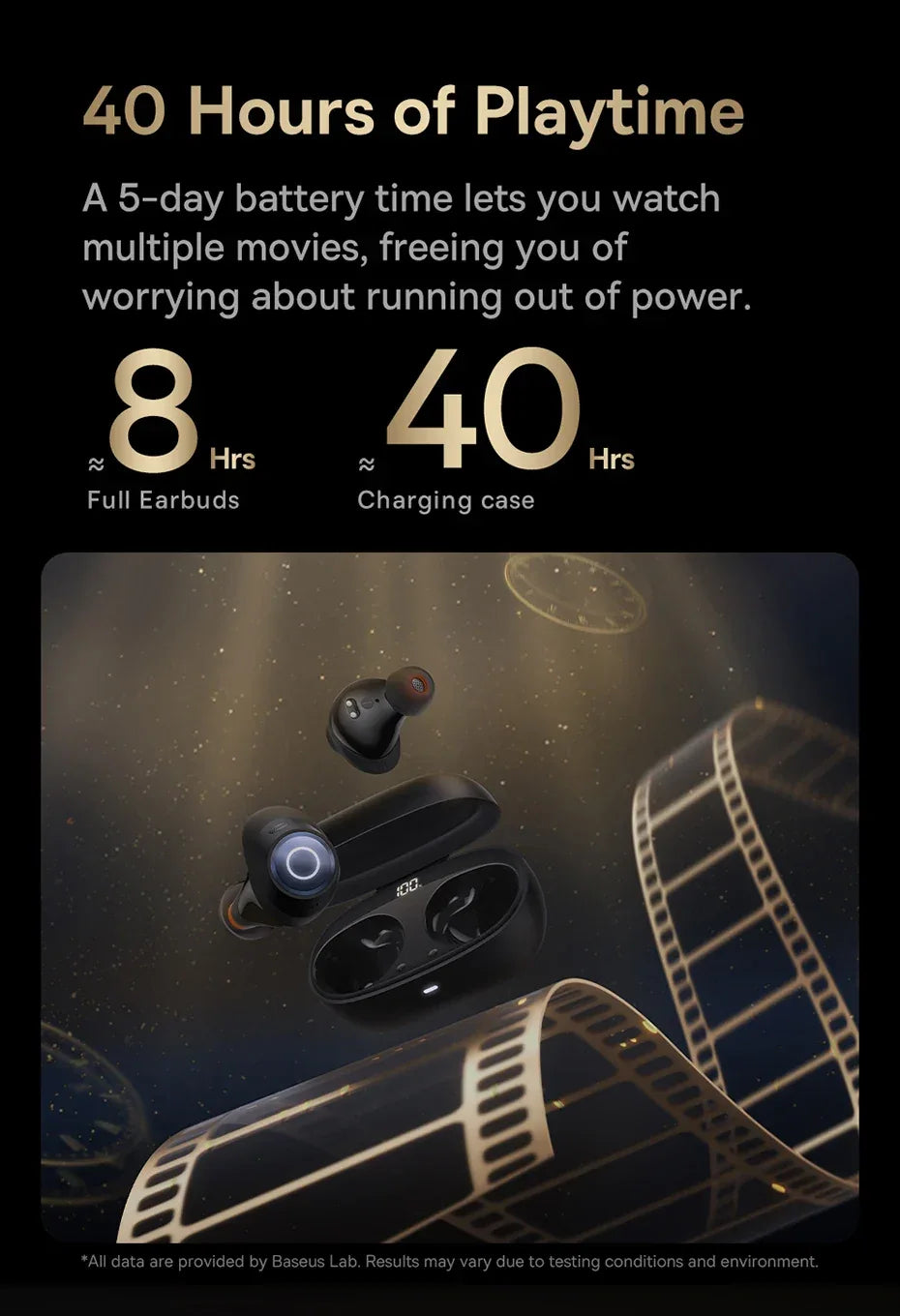 Tidesmit Wireless Noise Canceling Earbuds 48dB ANC MA10 Series Tidesmit