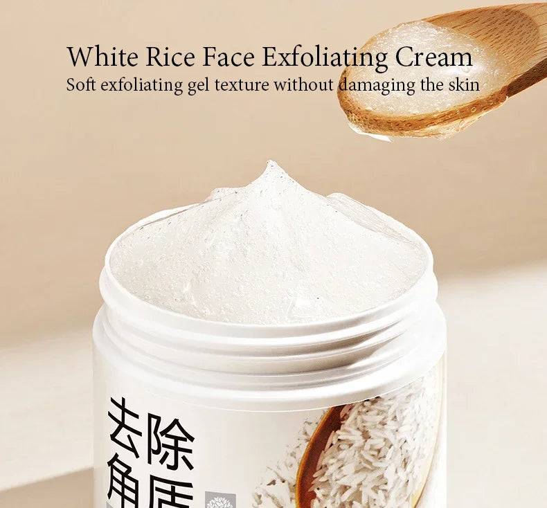 White Rice Face Exfoliating Gel | Gentle Hydrating Pore Refiner Scrubs Treatments Tidesmit