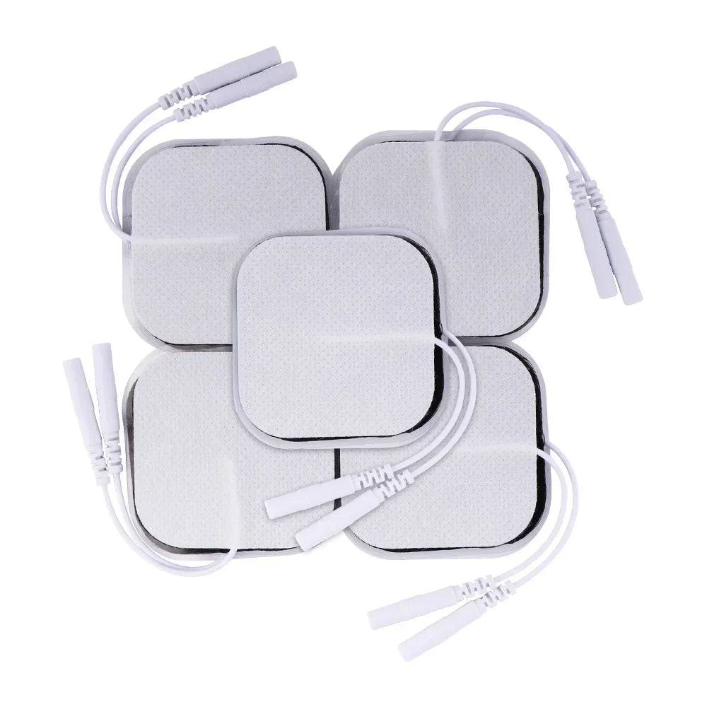 TENS Unit Electrode Pads Replacement 5x5cm - Self-Adhesive Tidesmit Body Shaping Massage Equipment 10pcs 5x5cm Tidesmit