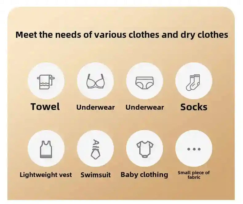 Tidesmit portable electric clothes dryer featuring a compact, foldable design for efficient apartment laundry drying