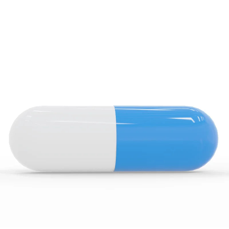 Empty Size 00 Gelatin Capsules 500 Count - Food Grade Tidesmit Permanent Makeup Machines Blue White Joined Tidesmit