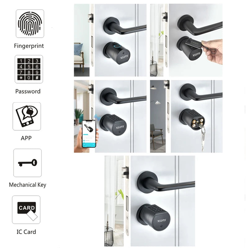 Fingerprint Door Lock: Smart Keyless Entry & App-Controlled Security Tidesmit