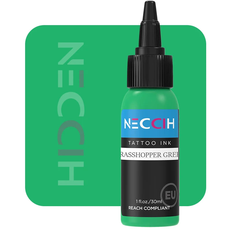 Tattoo Ink Pigment 30ml - Professional PMU Semi-Permanent Set Permanent Makeup Machines Grasshopper Green Tidesmit
