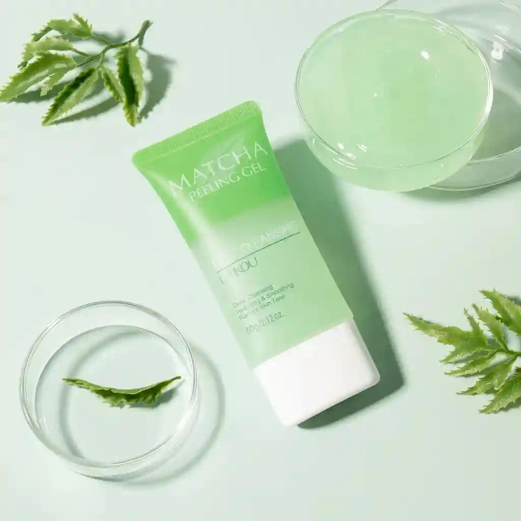 Matcha Facial Exfoliating Gel - Deep Pore Cleansing Scrub 60g Scrubs Treatments Tidesmit