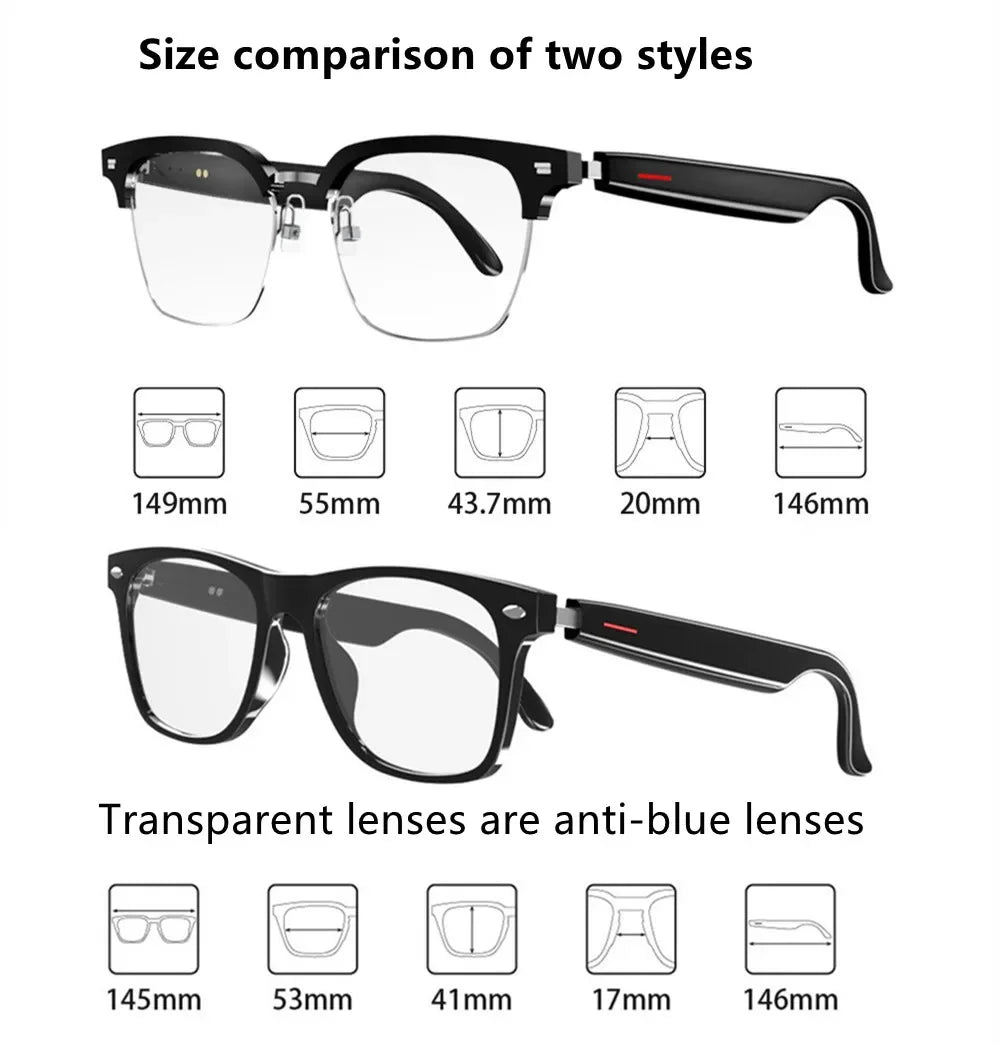 Smart Audio Sunglasses with Voice Translator – Bluetooth 5.0 Wireless Tidesmit