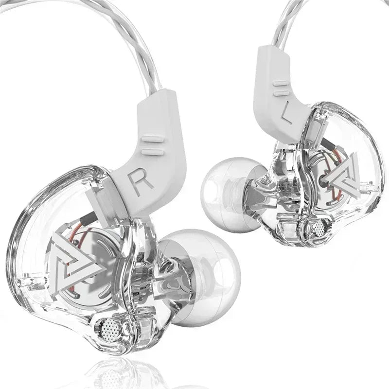 Tidesmit 6 Dynamic Driver Hi-Fi Wired Earbuds with Microphone White Tidesmit
