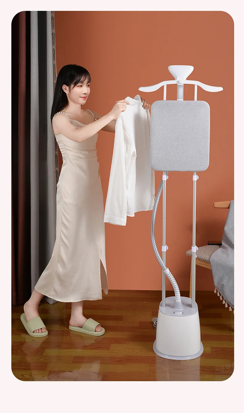 Tidesmit 2.5L handheld steam garment steamer with double bars for efficient vertical household clothes ironing
