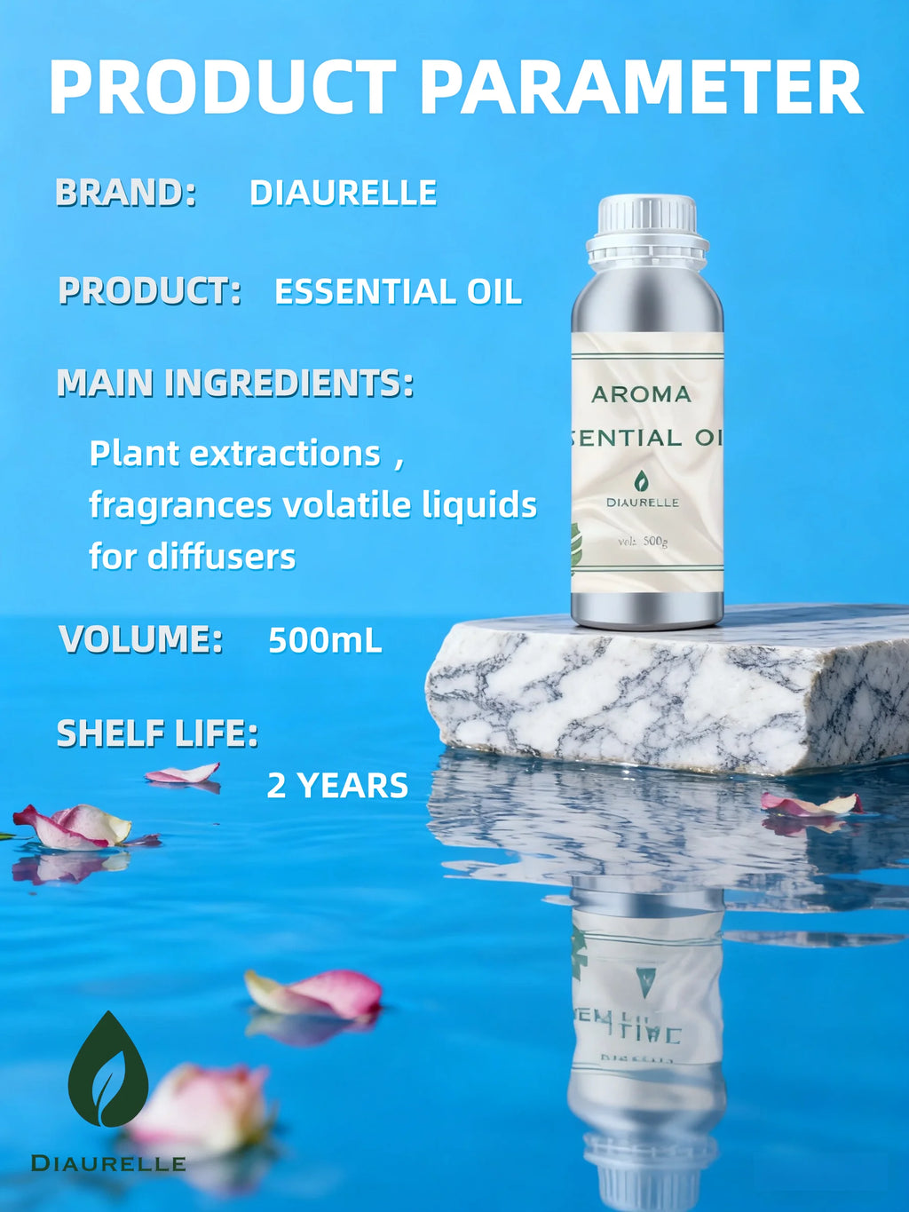 Bestseller 500ml Essential Oil Refill, Top Choice for Aromatic Diffuser & Air Freshener Machine, for Home and Hotel
