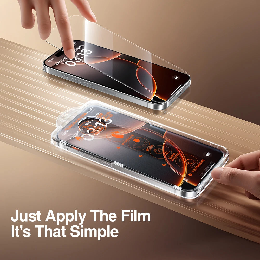 SmartDevil 1/2 PCS Dust-free Box Screen Protector for iPhone 17 Pro Max 17 Pro HD Tempered Glass Film for iPhone 17 Anti-scratch AE Tidesmit