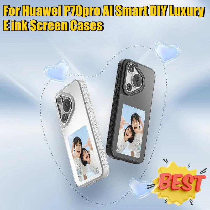 NFC Smart E Ink Screen Case for Huawei P70 Pro - Slim Shockproof Cover Tidesmit