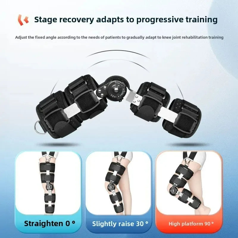 Orthopedic Support Stabilizer After Surgery Adjustable Hinged Knee Brace Knee Joint Fixation Stretcher Leg Recovery Stabilizers