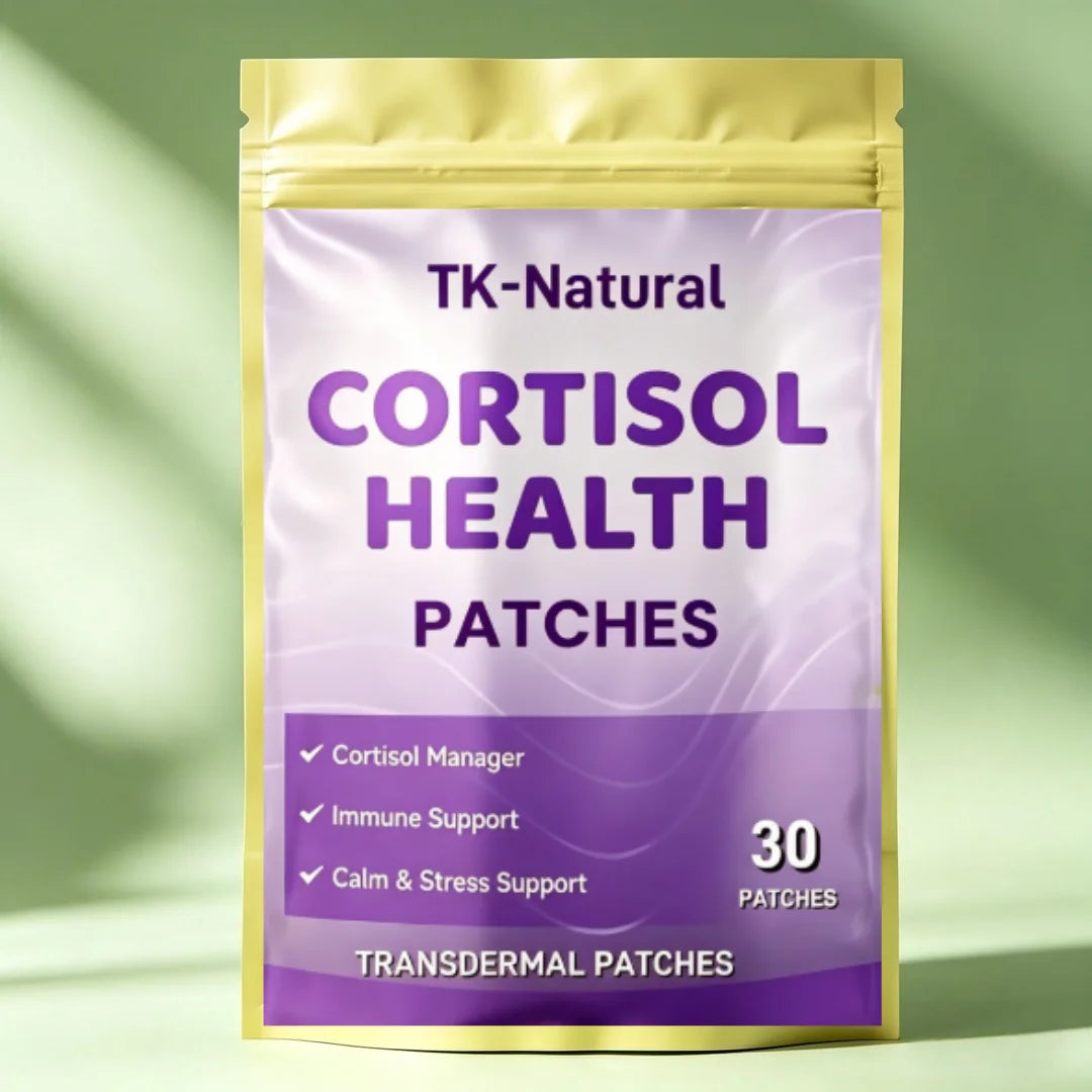 30 Patches Cortisol Transdermal Patches for Women with Ashwagandha, Magnesium, Rhodiola Rosea Support Mood, Focus
