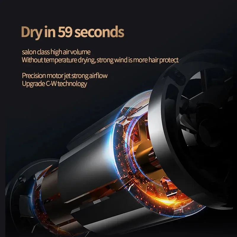 High-speed professional hair dryer with powerful precision motor for fast salon-quality drying and hair protection.
