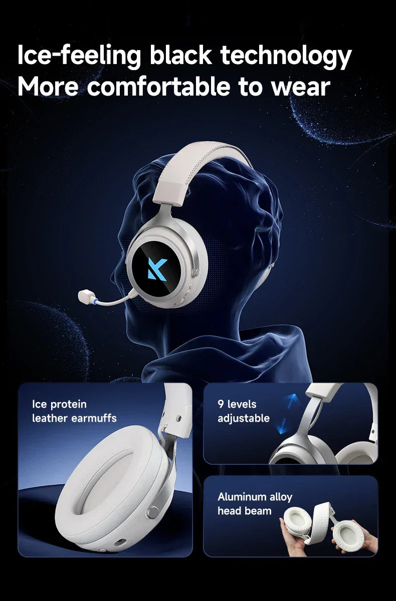 Wireless Gaming Headset X9 Tri-Mode Noise Cancelling by Tidesmit Tidesmit