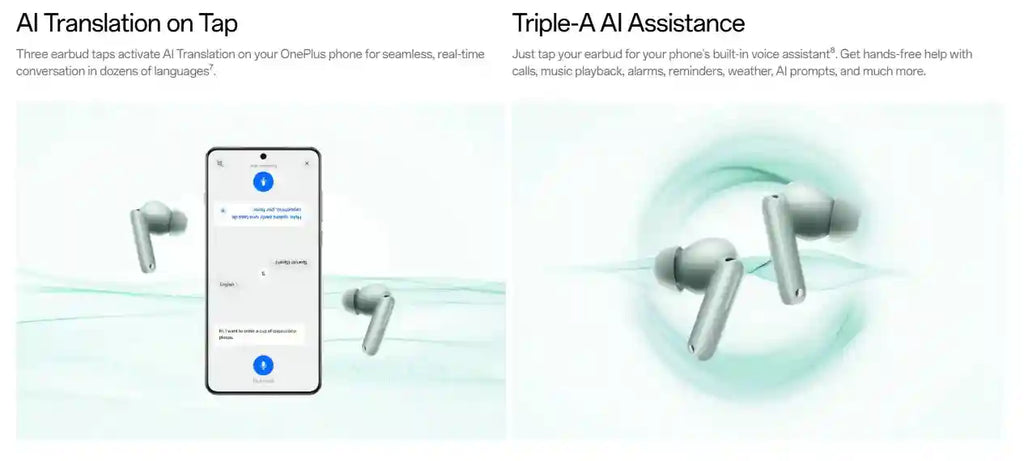 OnePlus Buds 4 Wireless Earbuds | 55dB ANC & 45Hr Battery | Zen Green Tidesmit