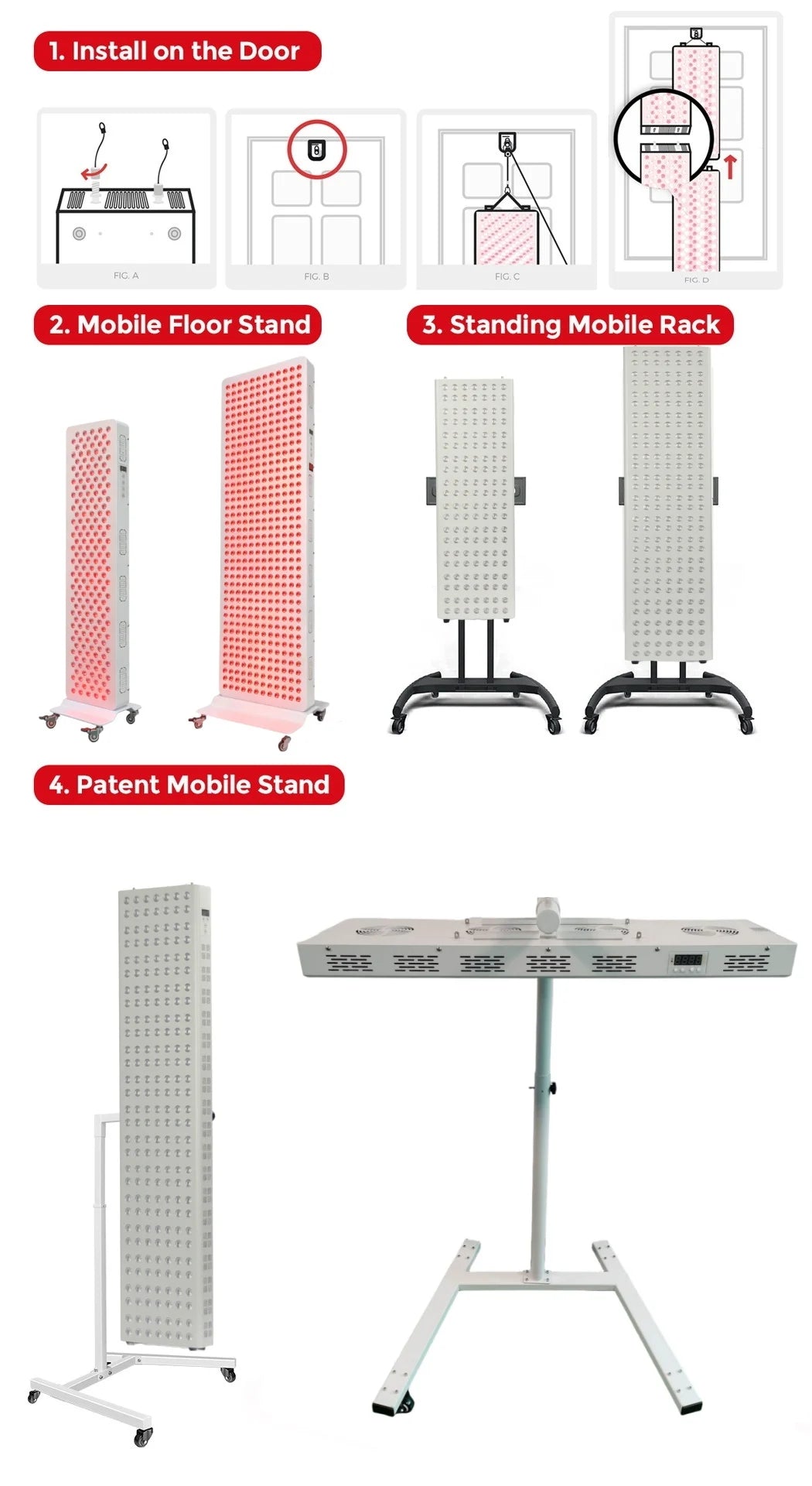 Dual Chip Red Light Therapy Panel Lamp 630nm 660nm Near Infrared Therapy Light 810nm 830nm 850nm LED Beauty Devices Face Body