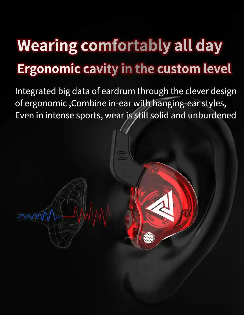 Wired In-Ear Earphones with HiFi Bass and Mic - AK6 Series Tidesmit