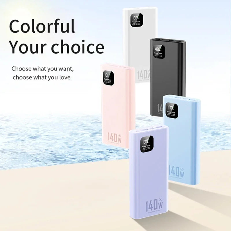 Tidesmit 200000mAh Portable Charger - 140W PD Fast Charging Power Bank Tidesmit