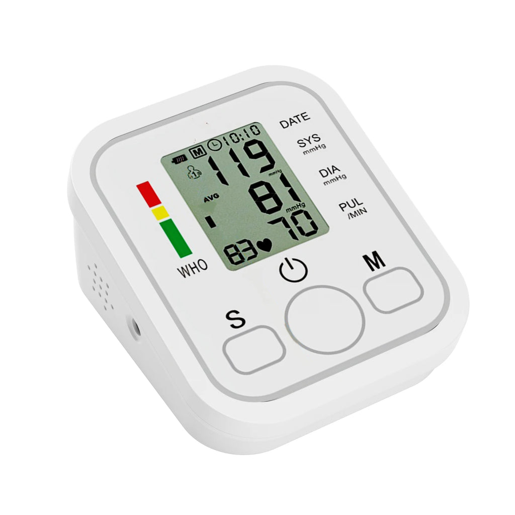Automatic Digital ARM Blood Pressure Monitor, Sphygmomanometer,Tonometer,Tensiometer,Heart Rate Meter,BP Monitor Health Care