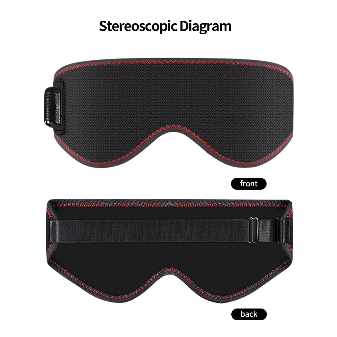 Heated Eye Mask for Dry Eyes | 3-Level Heat Therapy & Massage - Tidesmit Massage Cushion Tidesmit