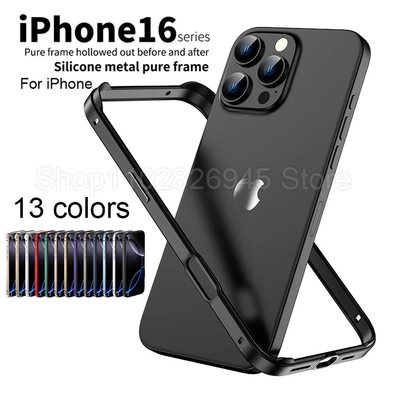 iPhone 17 Aluminum Bumper Case - Slim Military-Grade Metal Frame Tidesmit