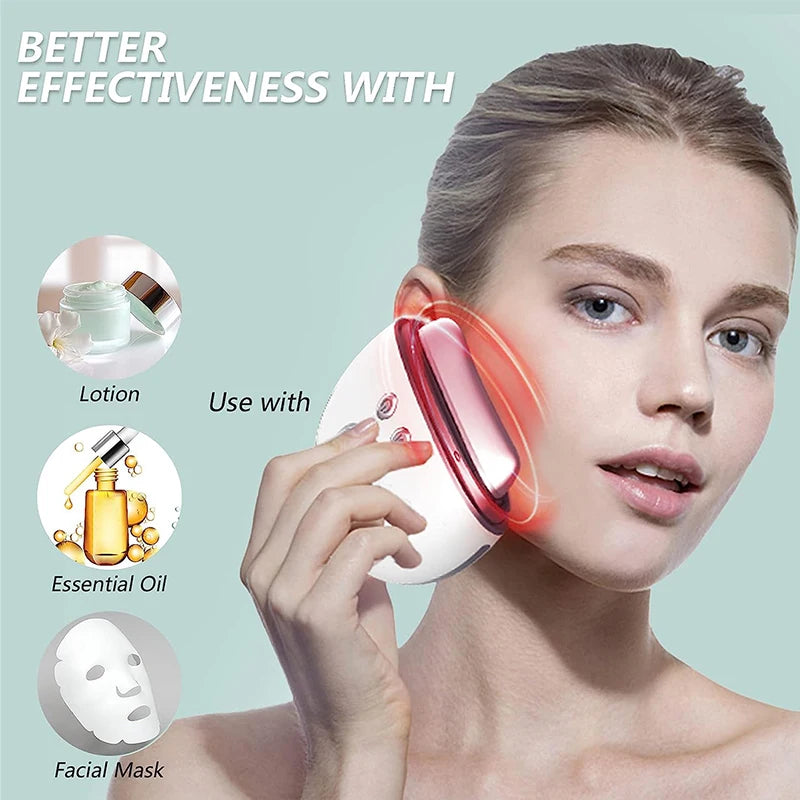 Facial Neck Massager - 4-in-1 Skin Care Tool with 9 Modes - Tidesmit Fascia Gun Tidesmit