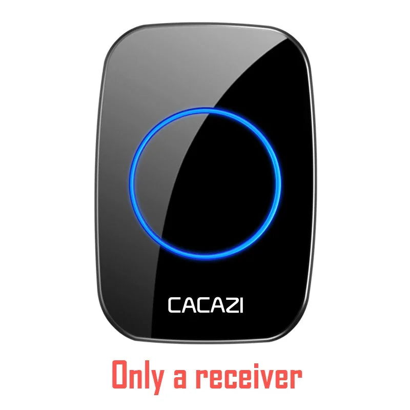 CACAZI 36 music 110DB 300M Wireless Doorbell Waterproof Remote Battery powered Smart Door Bell Battery 1  2 Button 1 2  Receiver