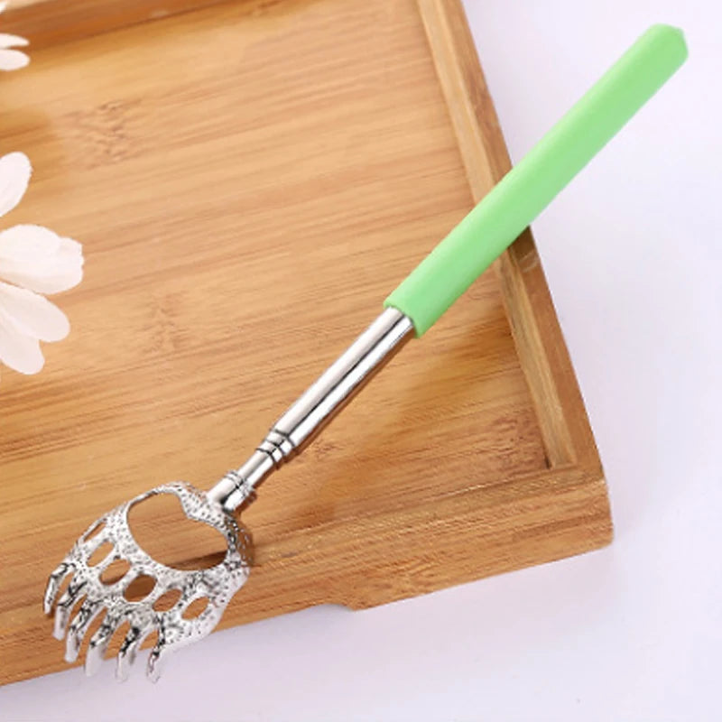 Telescopic Back Scratcher Stainless Steel Retractable Massager Back Massage Instrument C-Green Tidesmit