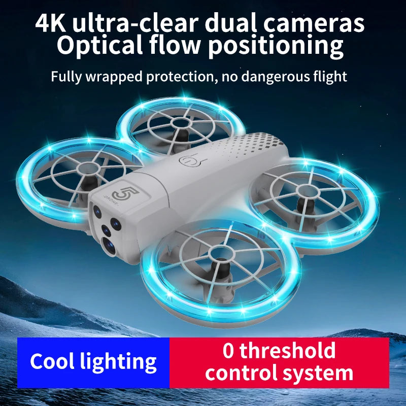 Camera Drone with Dual FPV Lens - Foldable Beginner RC Quadcopter Tidesmit